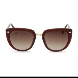 Balmain BL 2068 C02 Red Cat Eye 53mm Sunglasses 271449